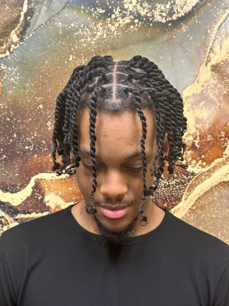 Half Head Two Strand Twist