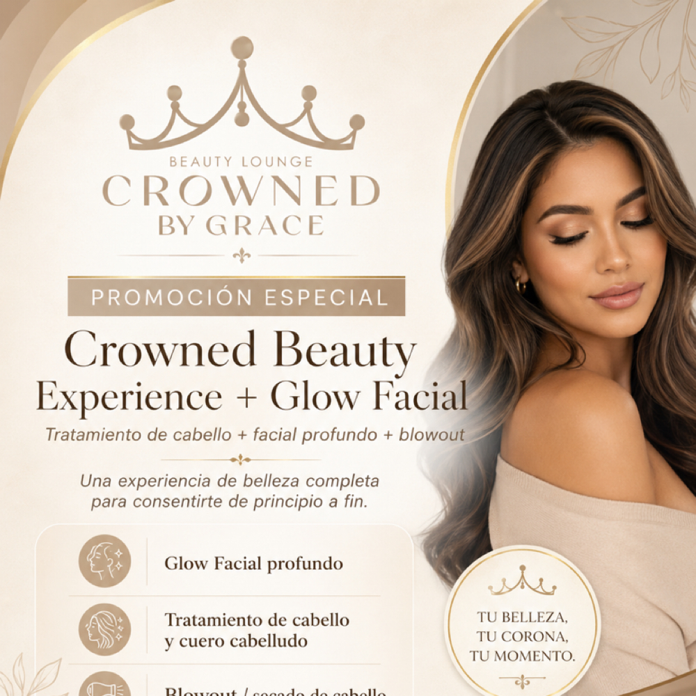 CROWNED BEAUTY EXPERIENCE+BLOWOUT at CROWNED BY GRACE "BEAUTY LOUNGE" in North Bergen, NJ