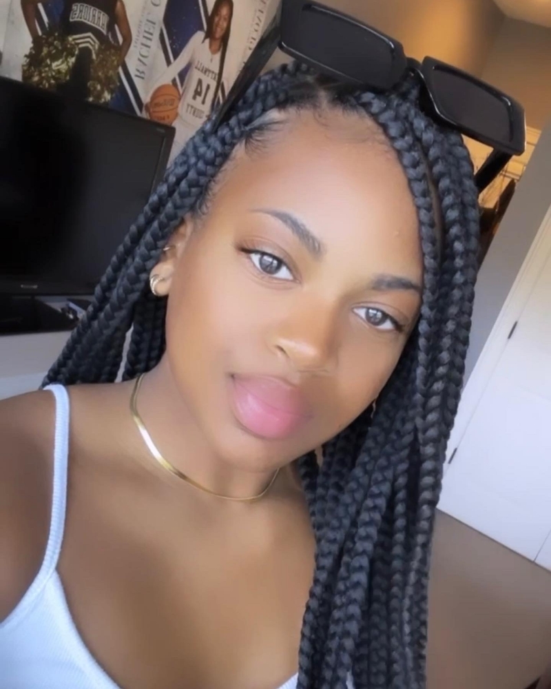 Large Knotless Braids at Taunya's Hair Thair-apy in Hinesville, GA