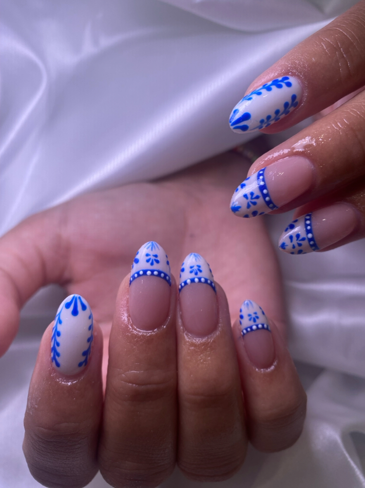 Elaborate design at Laikyn Nails KC in Overland Park, KS