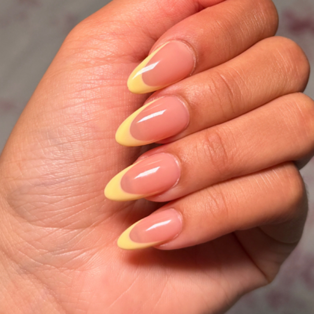French Tips Desing at Nails Glam By Yeli in Reading, PA