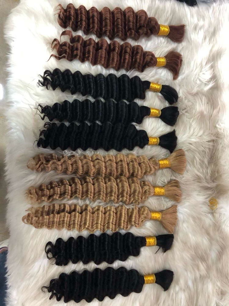 100% Human Hair bulk 18 inches at mapamboli signature in atlanta, GA