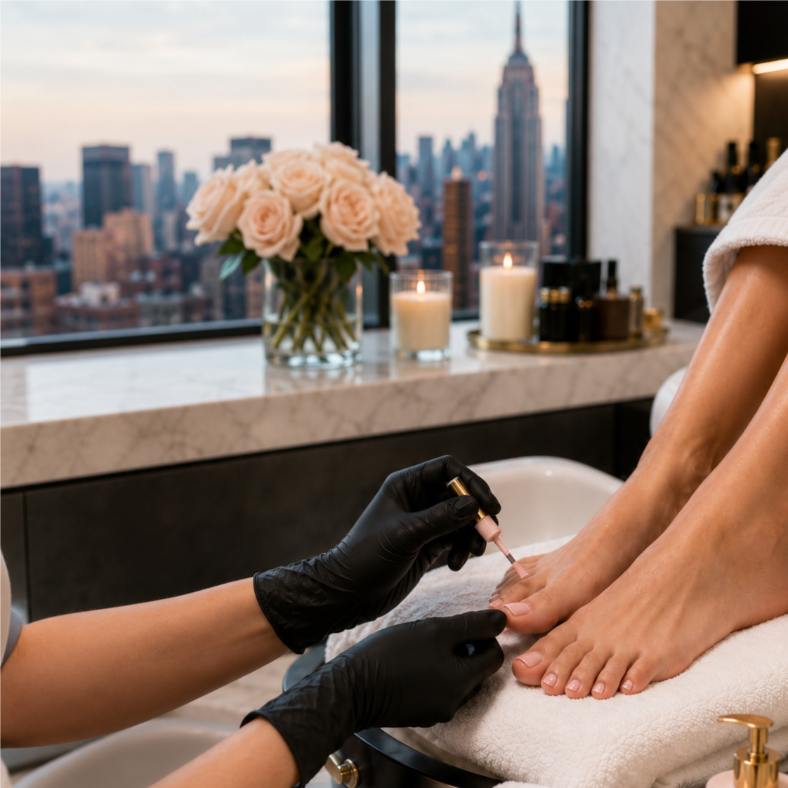 New York Style Pedicure at Bebe Salon & Spa in Trinity, FL