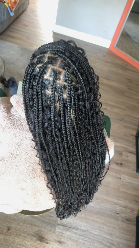 Medium Boho Knotless Braids at Lmyiaahh Braids LLC in Gary, IN