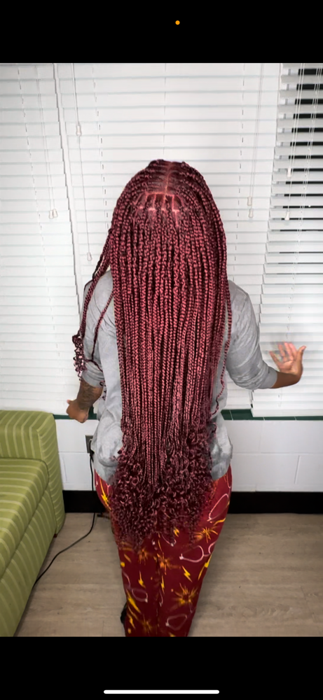 Box Braids over Locs