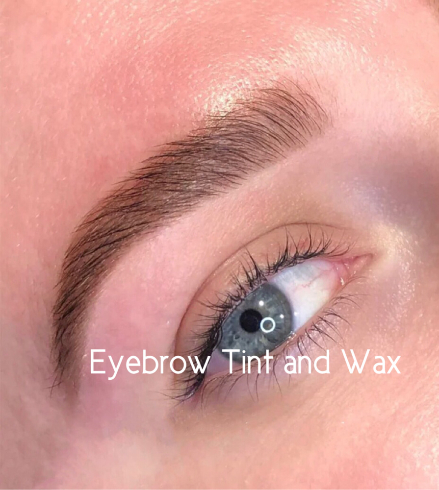 Brow Tint and Wax Or Tweeze