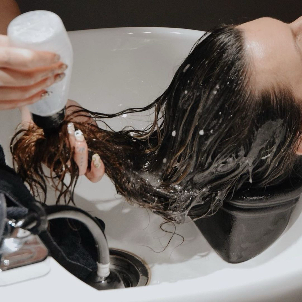 Hard Water Buildup Treatment at Hazel + Mane in Bonney Lake, WA