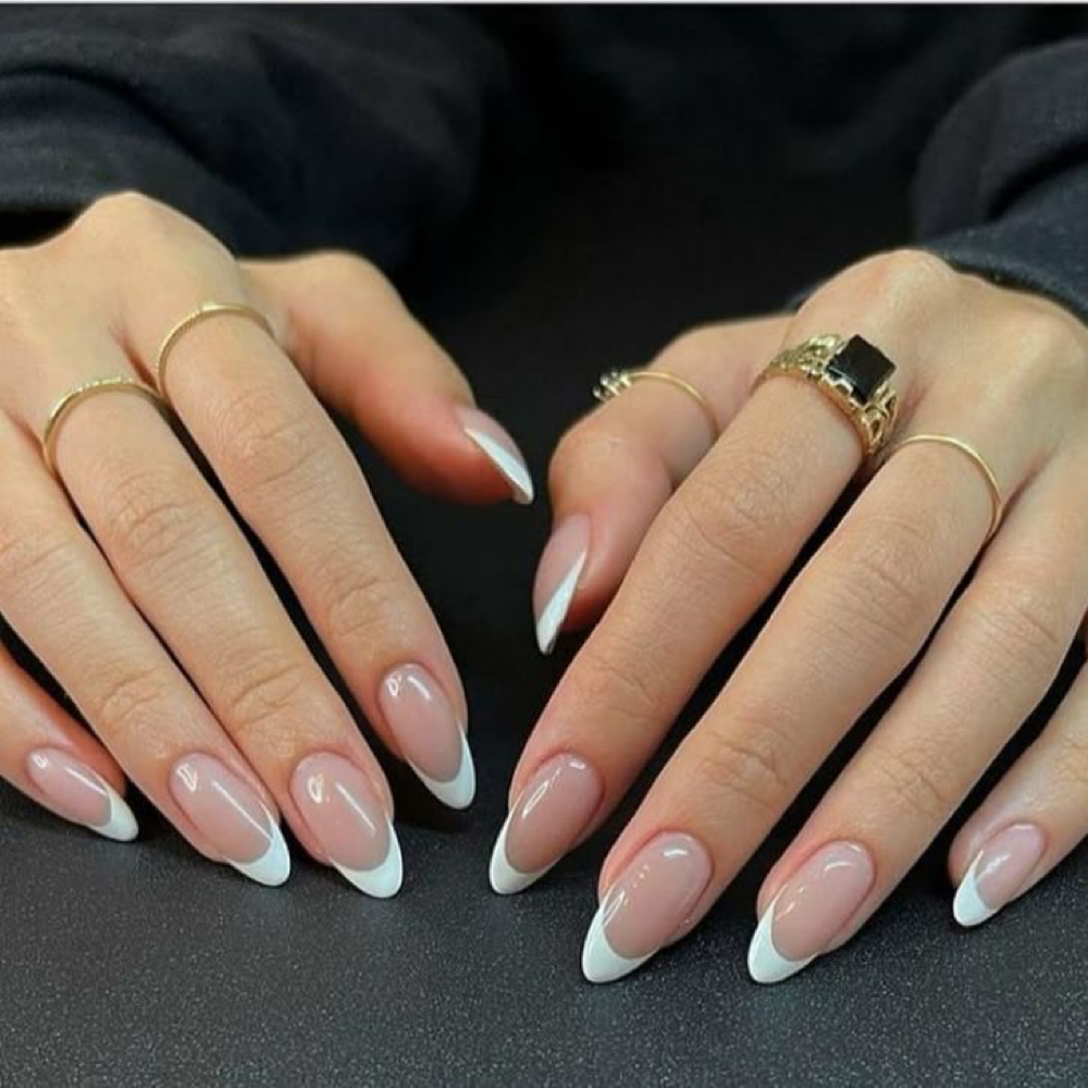 French Tips at Ashes To Beauty Nail Studio in Lexington, NC