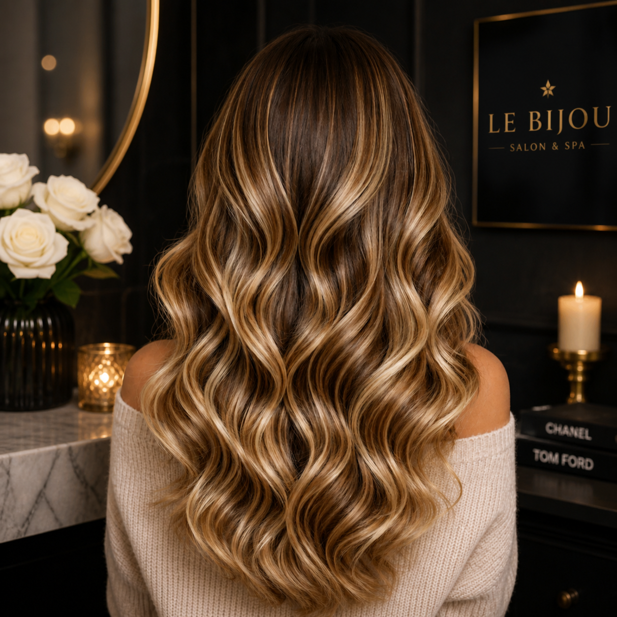 Hair - Balayage & Coloring Services at Le Bijou Nails and Spa Salon in Houston, TX