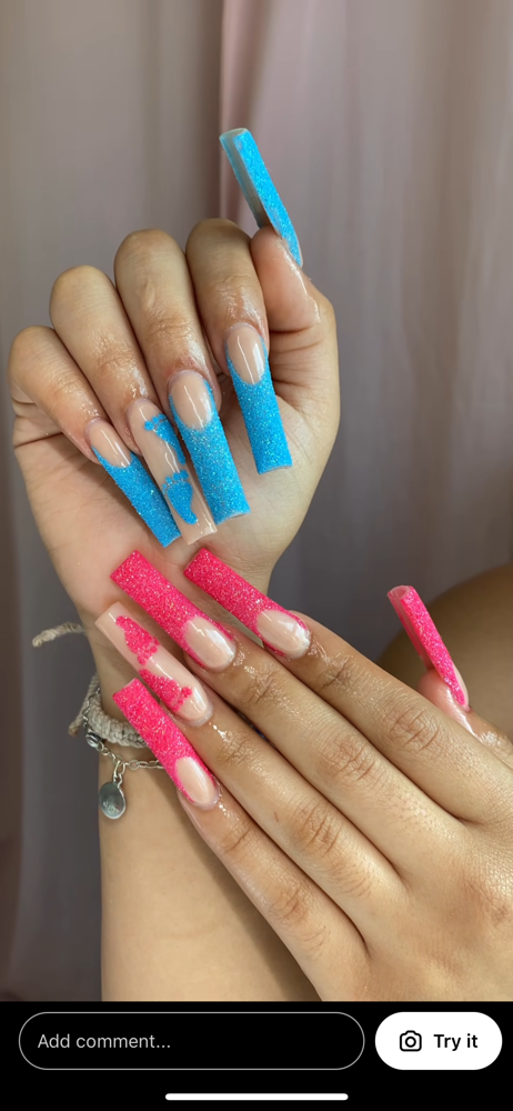 Glitter French Tip Set