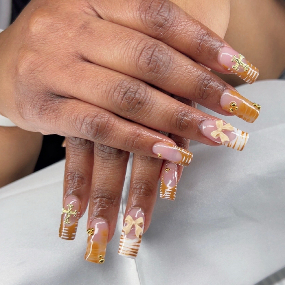 ✨ Medium-Length Acrylic Full Set w/ at Savvi Mink Extensions, LLC in Antioch, IL