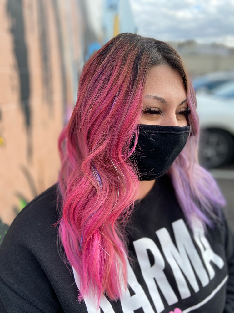 Tinsel & Vibrant I-tip Extensions at Lola Caraway Hair in Bakersfield, CA