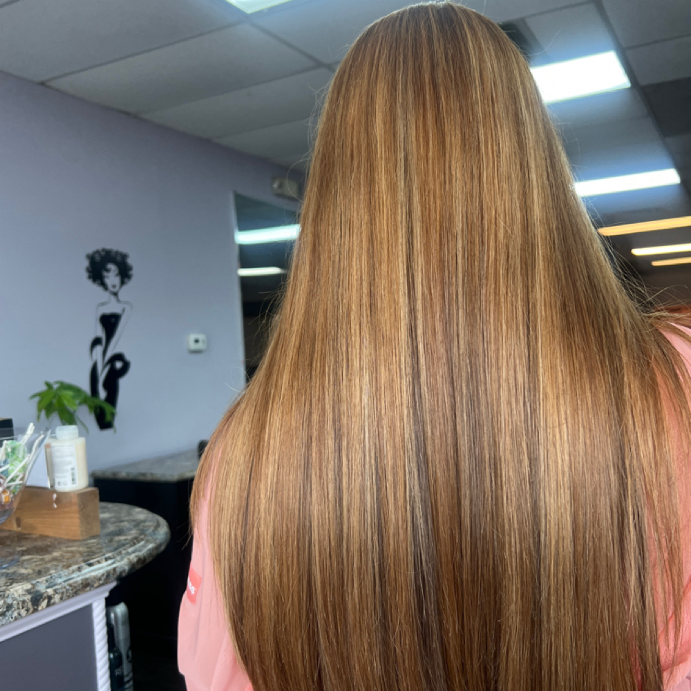 # 12-Color Cut Toner & Blow Dry at Golden Scissor Total Care Hair Salon. in Peekskill, NY