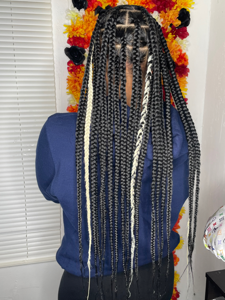 Large Knotless braids