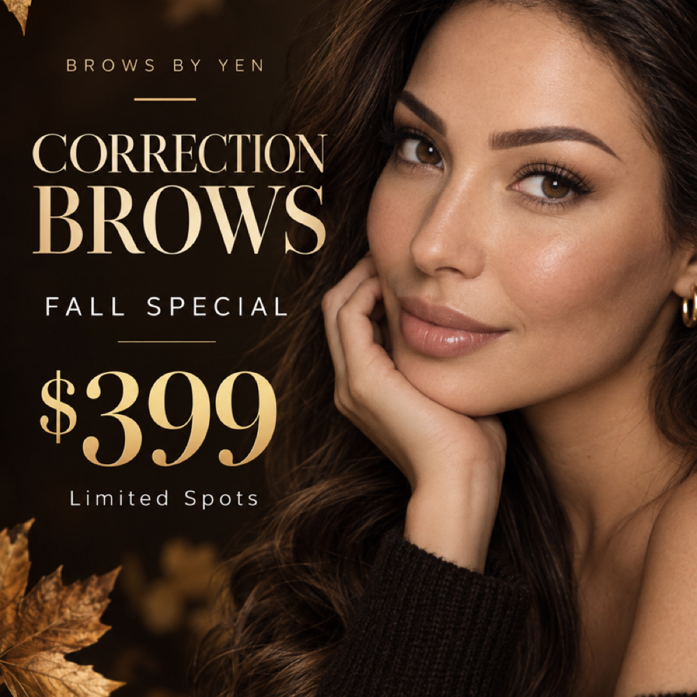 Correction Brows Fall Special at Brows by Yen in Houston, TX