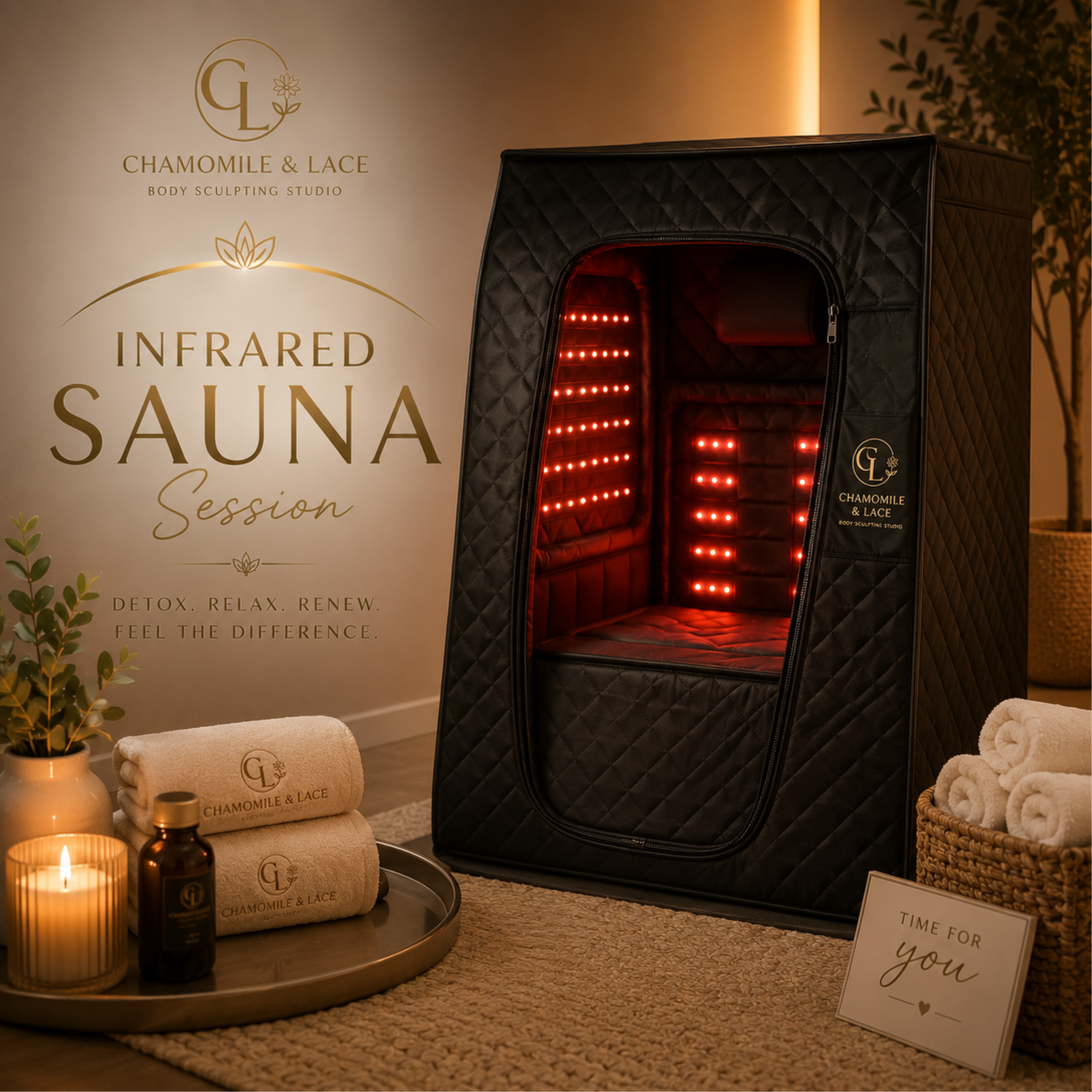 Infrared Sauna Session at Chamomile and Lace in New Orleans, LA