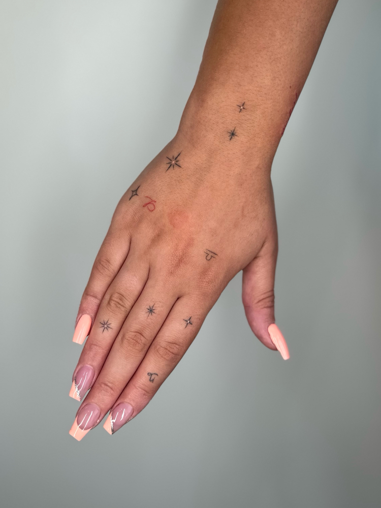 Custom Hand Decor Tattoos