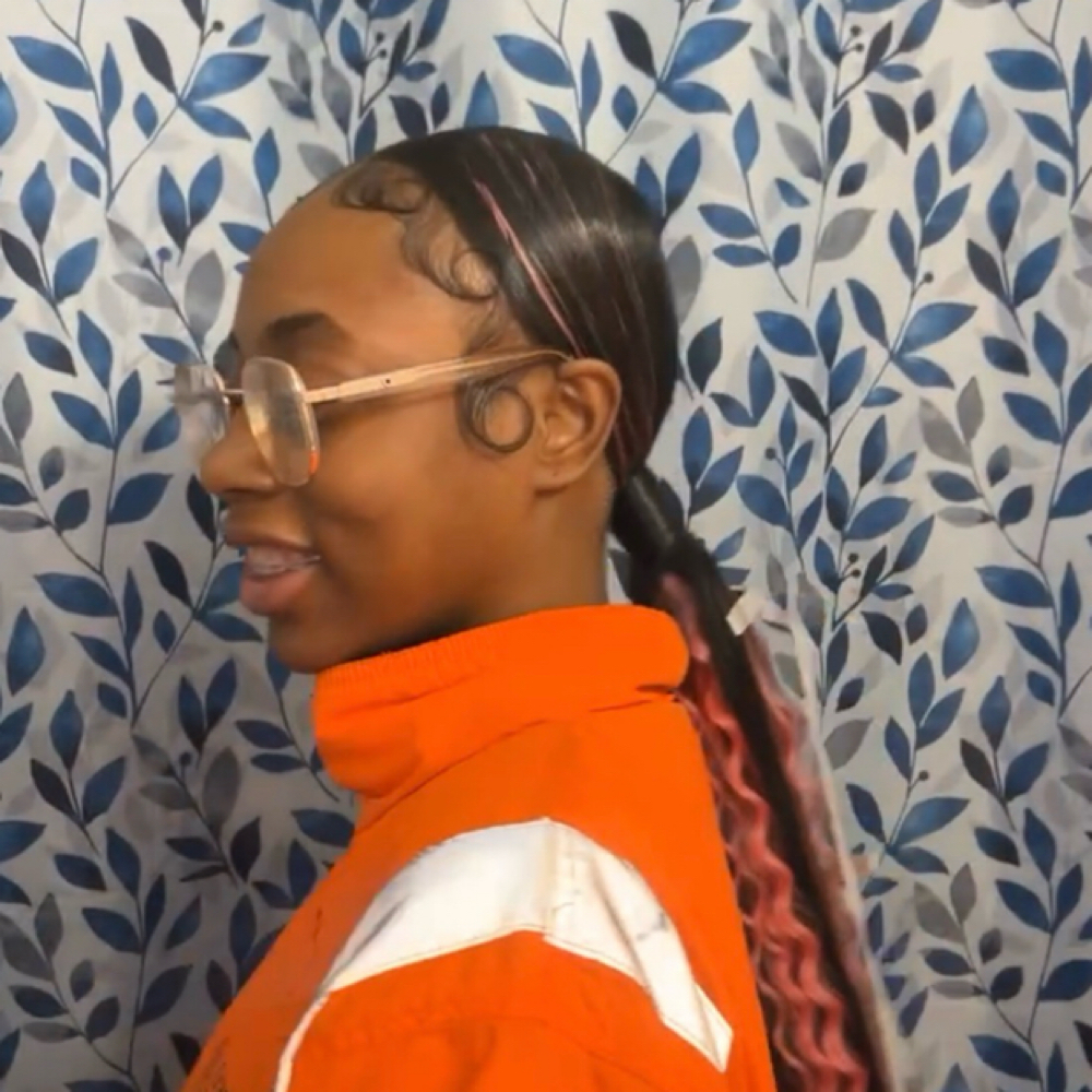 MIDDLE PART SLEEK PONY at Divine Stylez in Augusta, GA