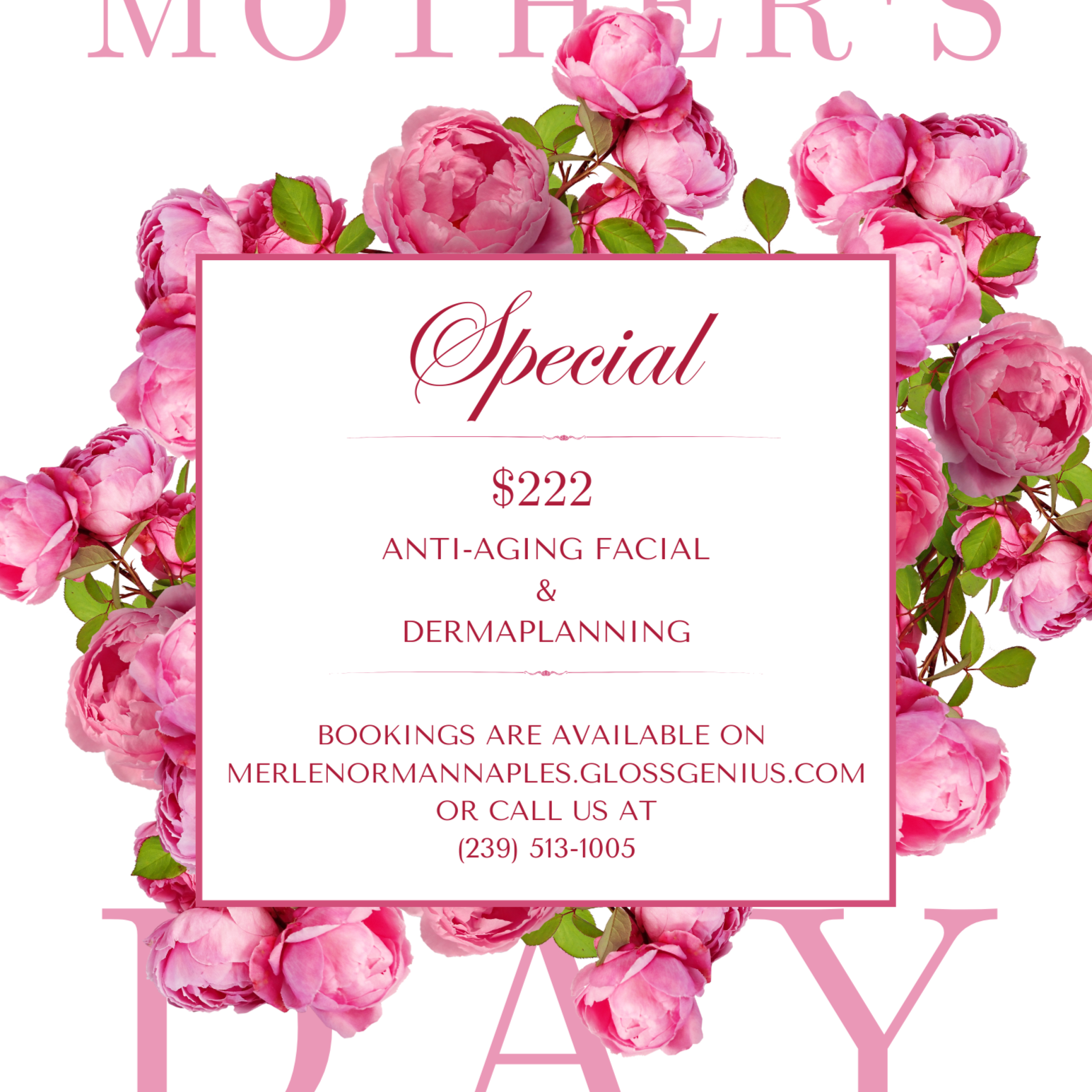 Mothers Day Special at Merle Norman Cosmetics Studio in Naples, FL