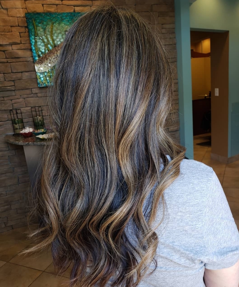 Root Touch Up And Partial Highlight