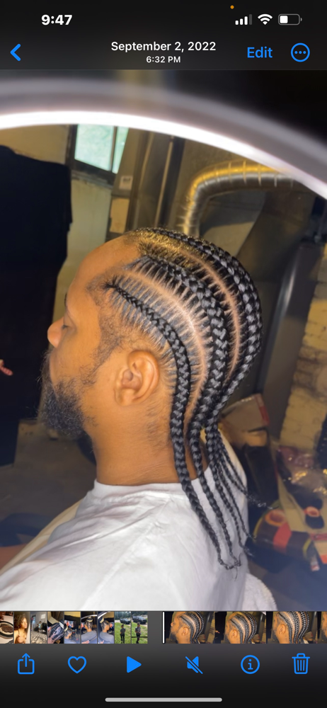 6 Stitch Braids Natural Hair