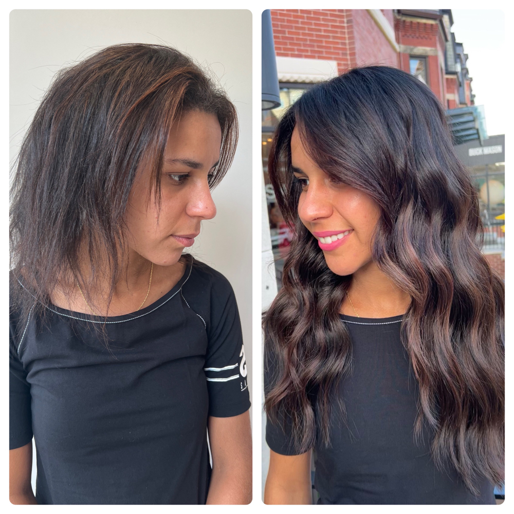 Hair Extension Reinstall With Color