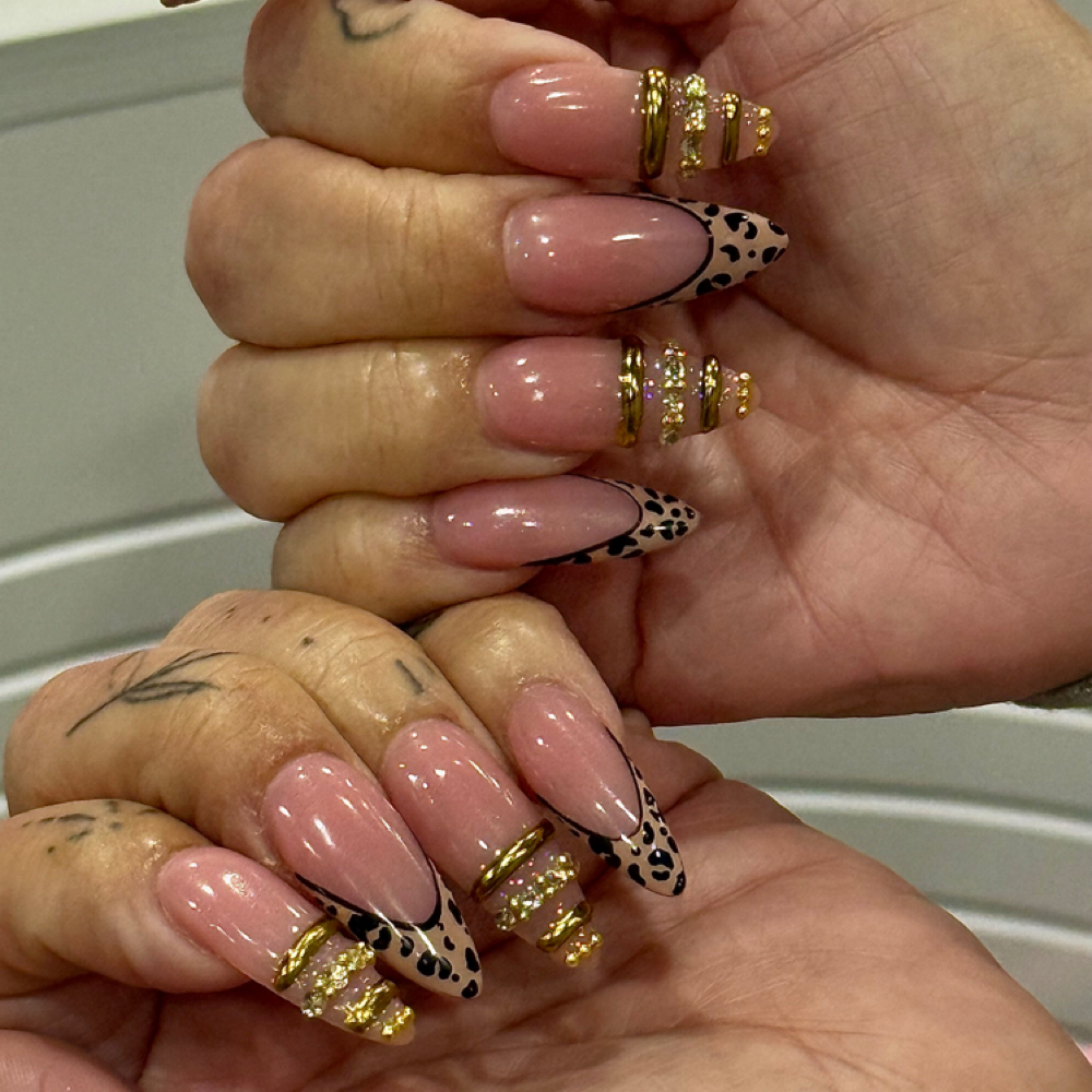 XL nail set at Glossed Nail.Co in lubbock, TX
