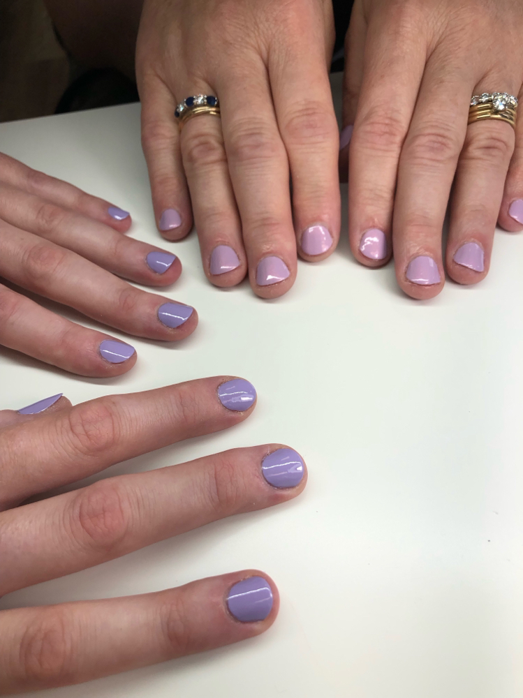 Classic Mani With Dazzle Dry Polish at Prizm Handz in Wheat Ridge, CO