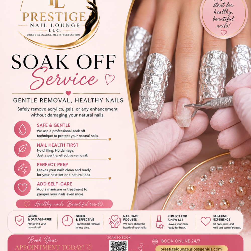 Soak Off Removal at Prestige Nail Lounge LLC in Chattanooga, TN