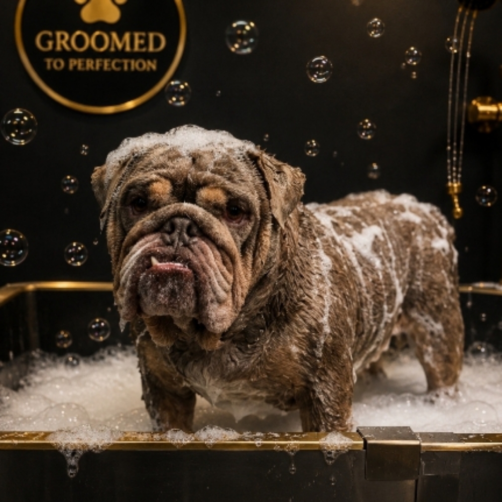 Dog Baths at Groomed and Gilded