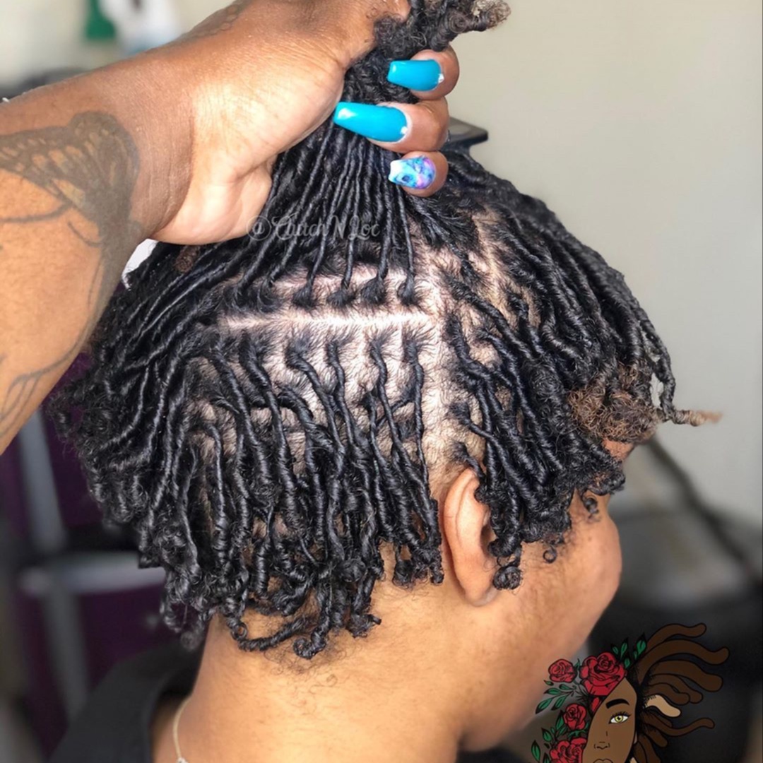 Small Starter Locs at Naturally Crisp in Greensboro, NC