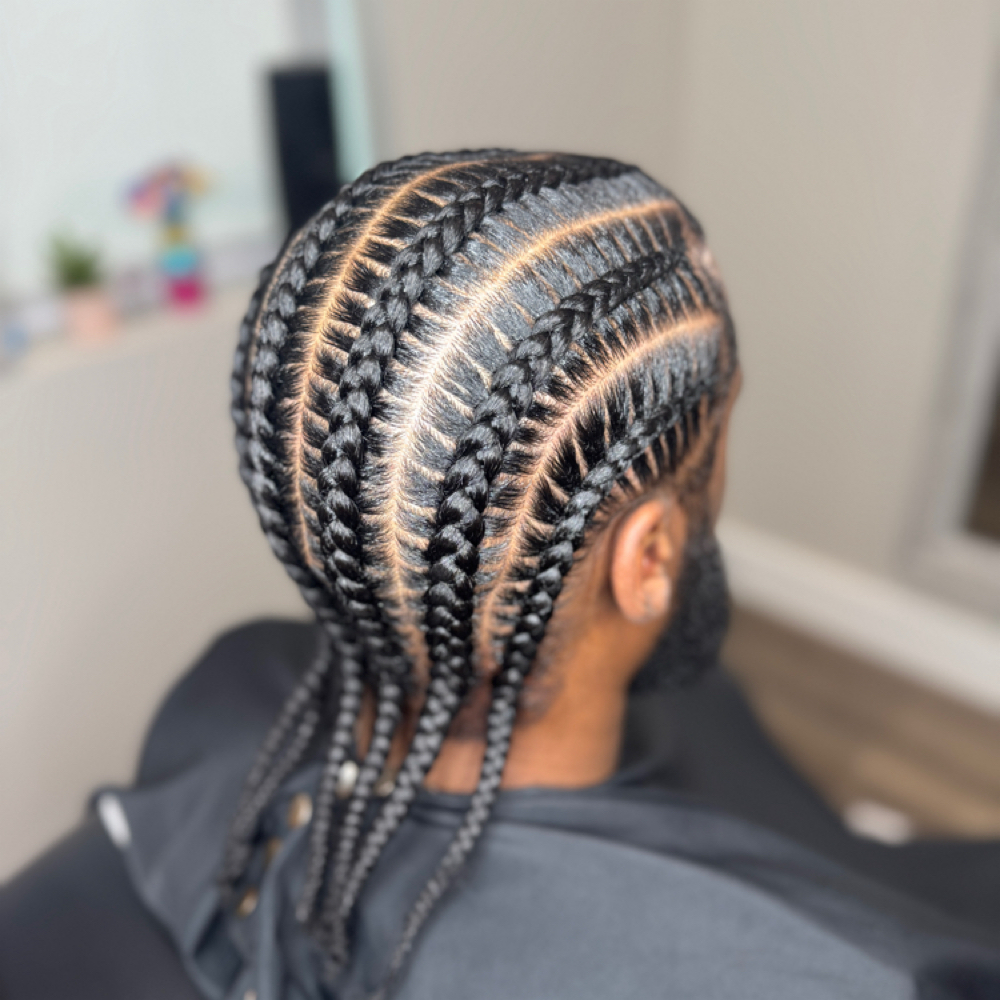 6 Braids at Hair By Millie in Houston, TX
