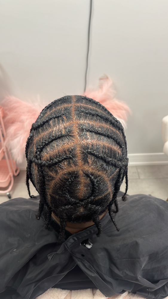 Men Braids (4-12 Braids) at Luxuryybraidsbyshar in Homewood, IL