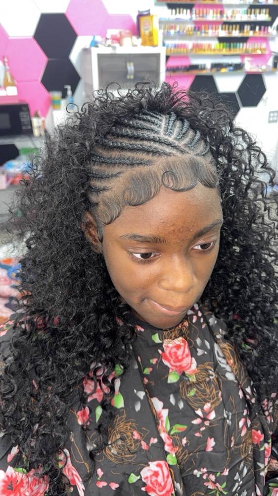 Half Feedin Half Quick Weave at HairByMari in Indianapolis, IN