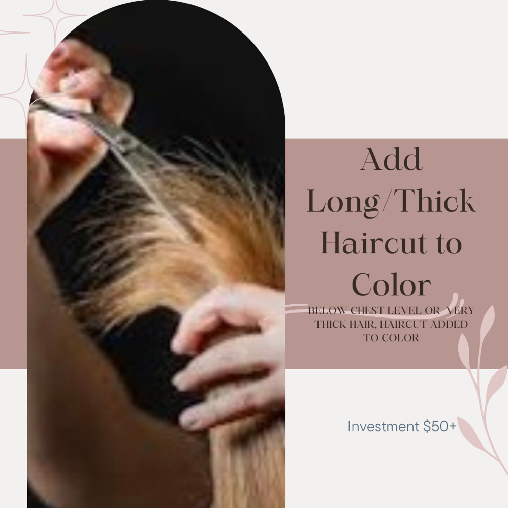 Add Cut to Any Color Service (Long)