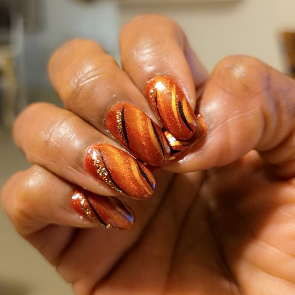 Clear Dip Rebalance w/ gel polish at Art Of Nails & Hair 2 in Frederick, MD