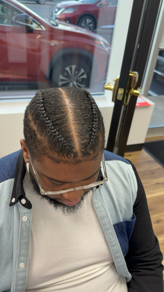 2 Braids (cornrows)