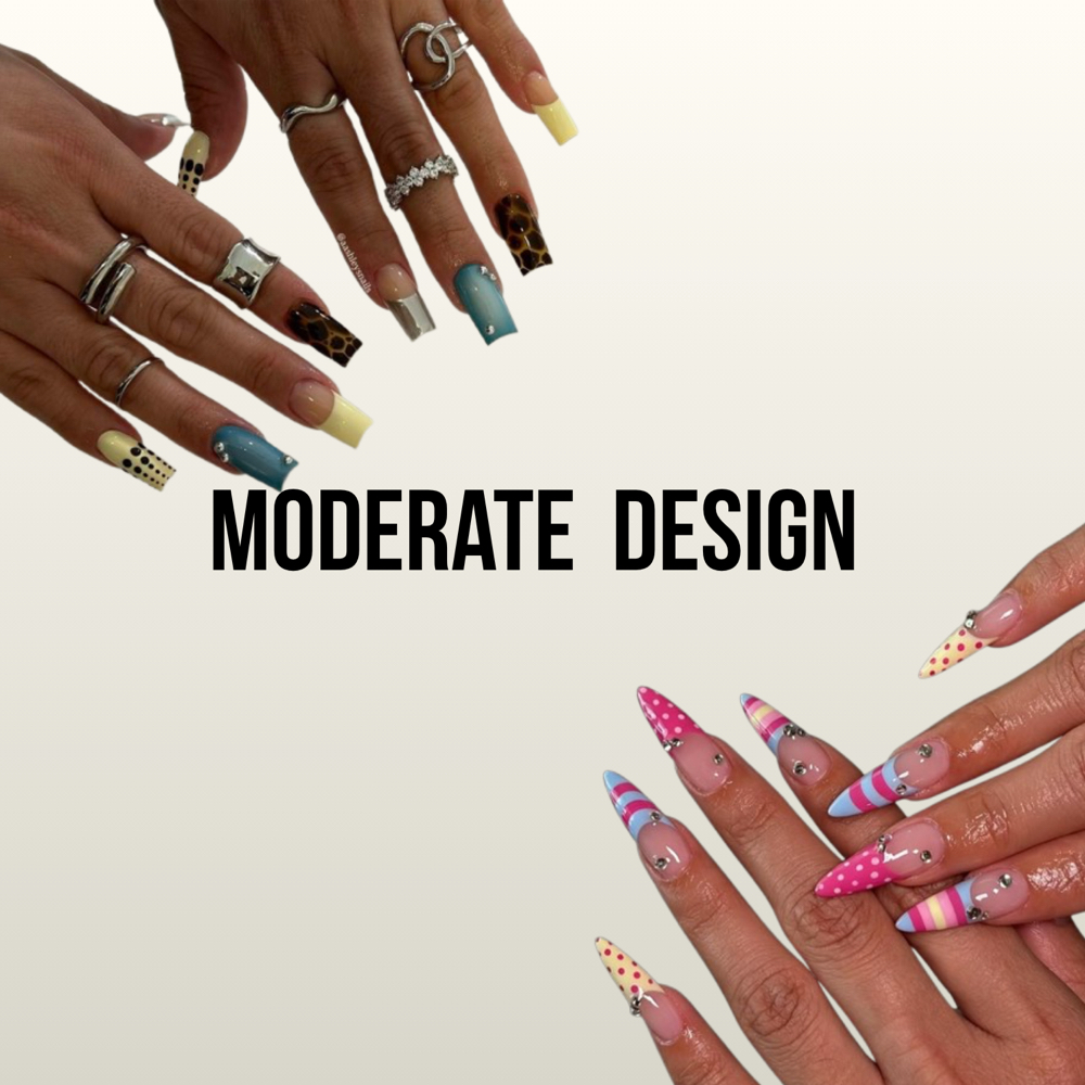 Full Set (Moderate Nail Design) at Maria's Nails in Bloomington, IL