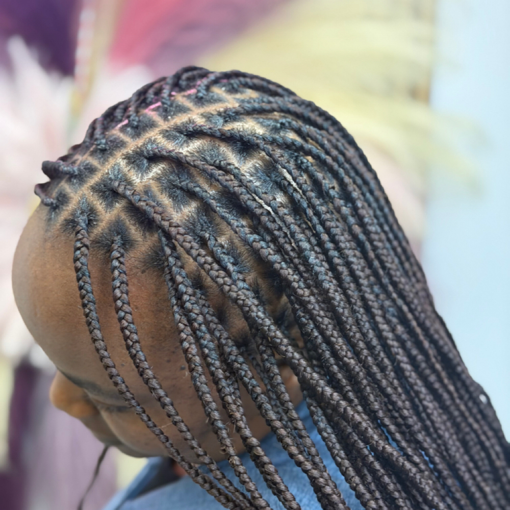 Medium Knotless at Glow Braiding Atlanta in Kennesaw, GA