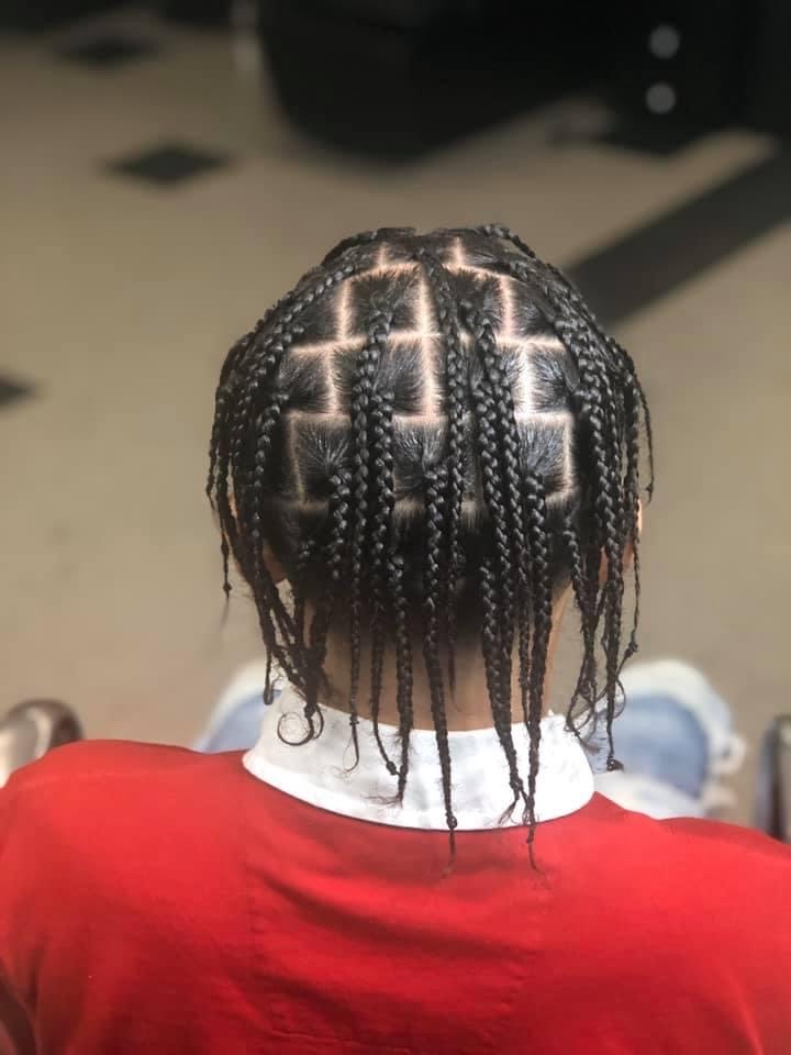 Mens Box Braids (Top Only)