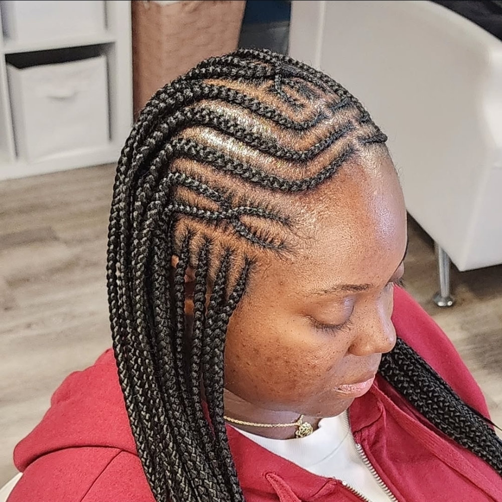 Fulani Tribal Braids at The Braid Lounge in Burlington, NC