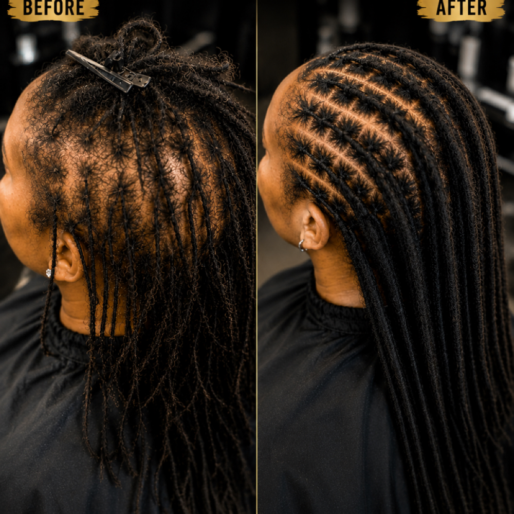 Locs Reconstruction at DeLisha Doin’ Locs Well in Charlotte, NC