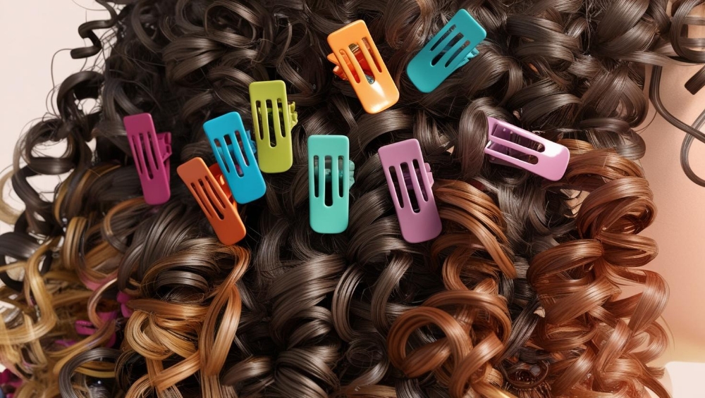 Curly styling clips / pizzicata