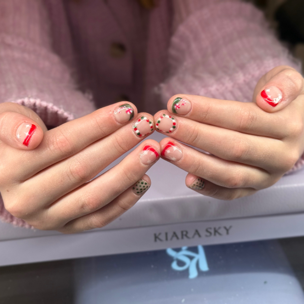 Gel French Tips Add On at Home Town Nails in Idaho Falls, ID