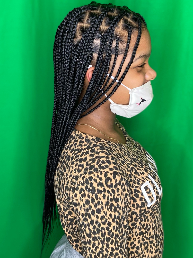Kids Medium Knotless Braids