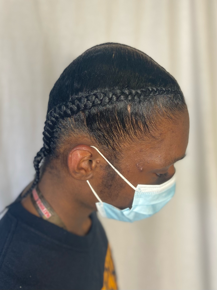 Mens 2 Braids