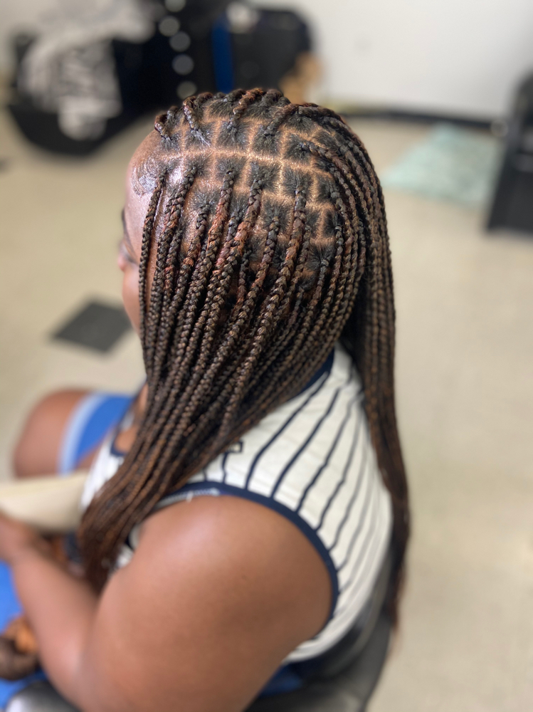 Sm. Knotless Braids(Butt Length)