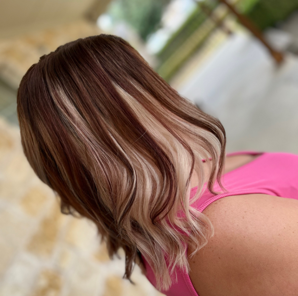 Lowlights/ Reverse Balayage at Beautiful Beings Beauty in Round Rock, TX