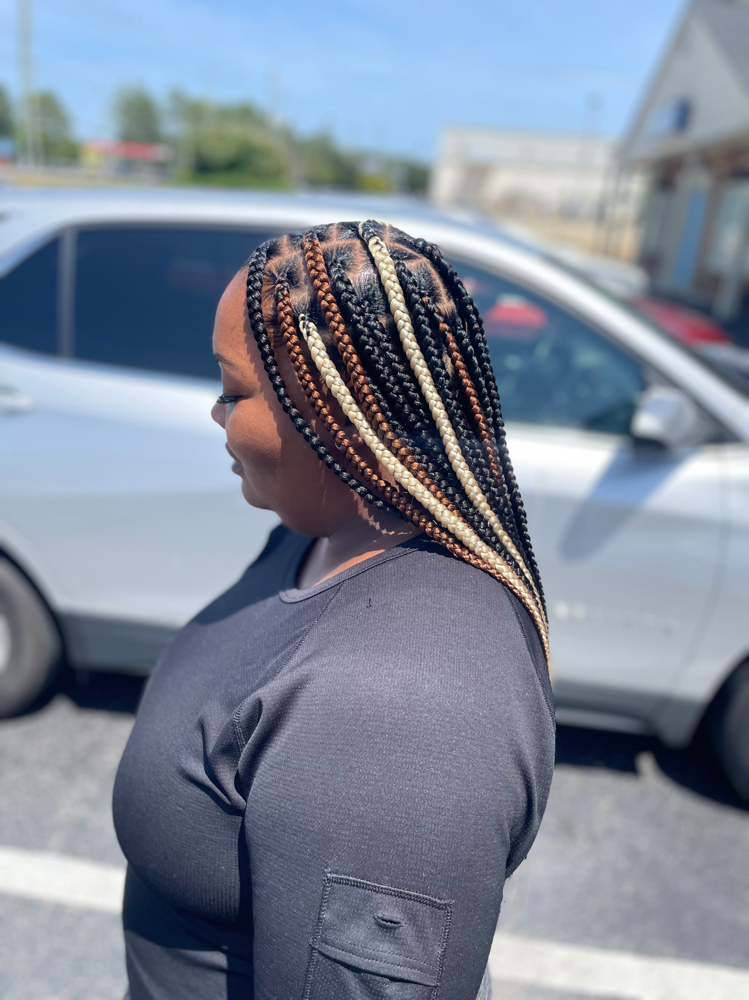 Large Knotless Braids at The Charmaine Effect in Charlotte, NC