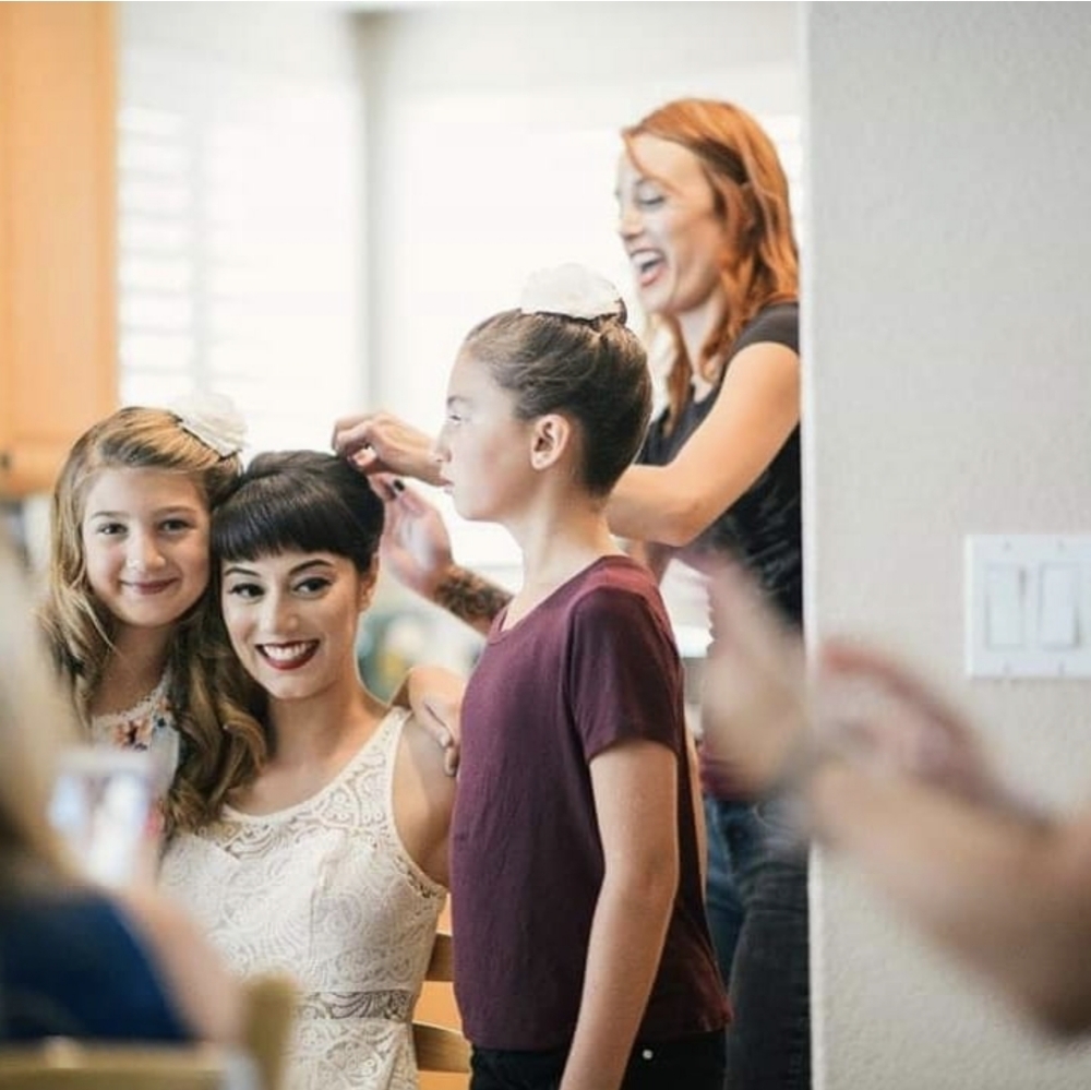 Bride and Bridal Party on location